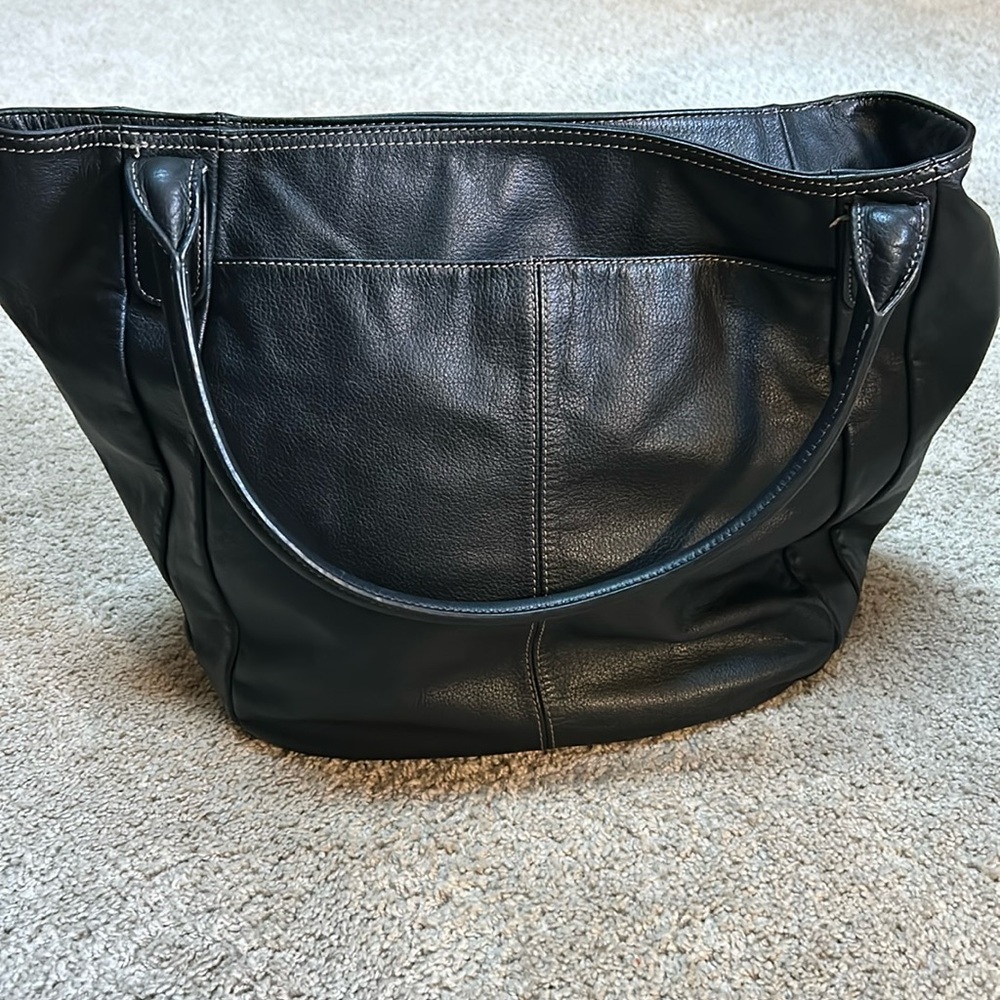 Tignanello Black tote.  Excellent condition. 18x15